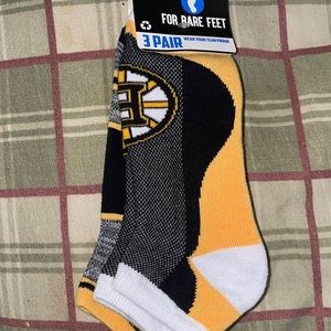 BOSTON BRUINS SOCKS || 3 PAIRS || BRAND NEW
